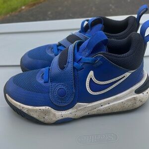 Blue Nike sneakers